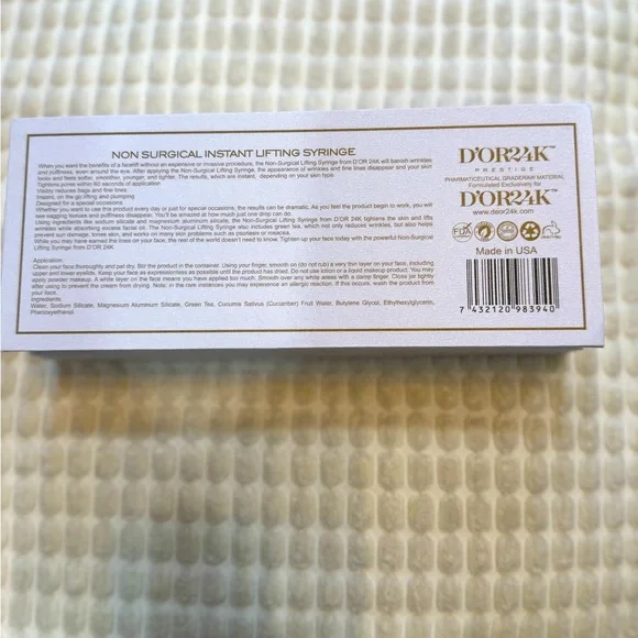 D'OR24K Prestige Non-Surgical Instant Lifting Serum NEW IN BOX